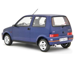 Fiat Cinquecento Sporting 1996 Blu metallizzato Laudoracing 1:18 Resinemodell (Türen, Motorhaube... nicht zu öffnen!)